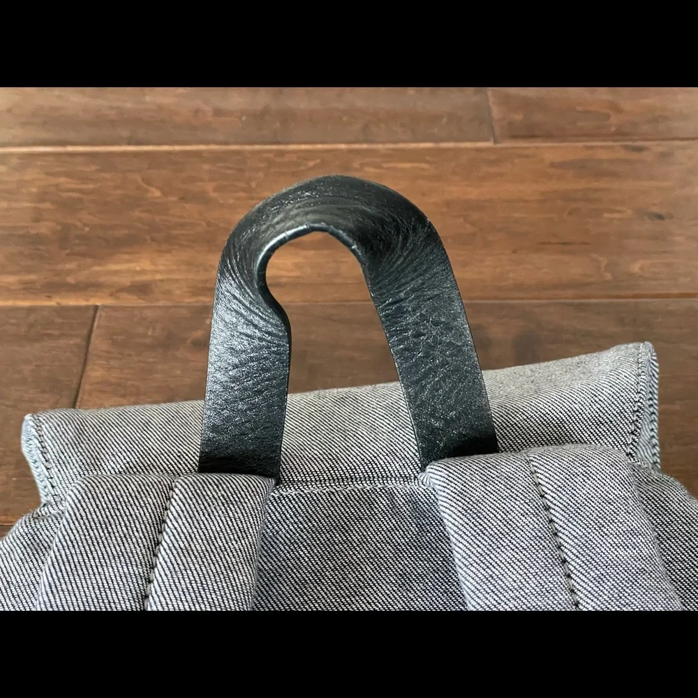 SOLD Everlane Modern Twill Single Snap Backpack Large - Reverse Denim - Picture 8 of 8